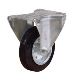 UKEN CASTER WHEEL RUBBER 1.5" FIXED