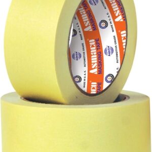Asmaco Automotive Grade 80°C Masking Tape - 24 mm x 30 yards, 36 Pieces